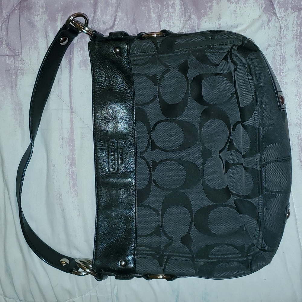 Coach black hobo
